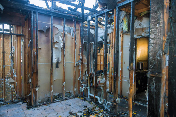 Professional Emergency Fire Cleanup technician working in Dayton, OH